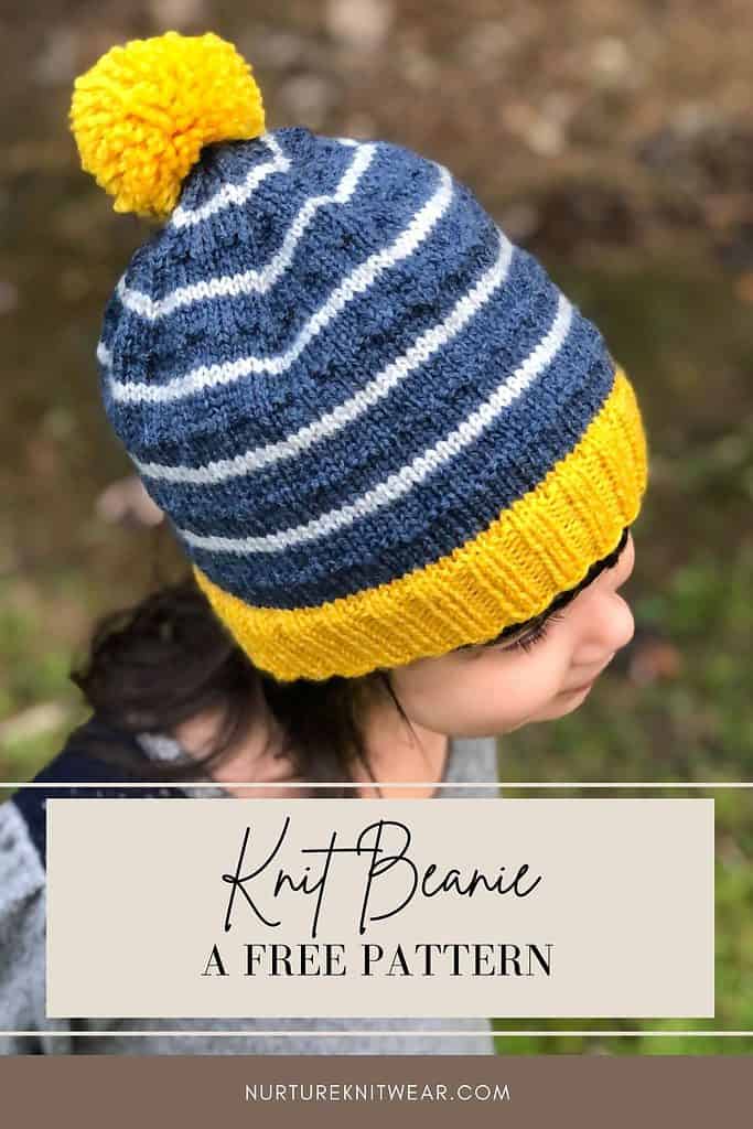 easy knitted beanie pattern free