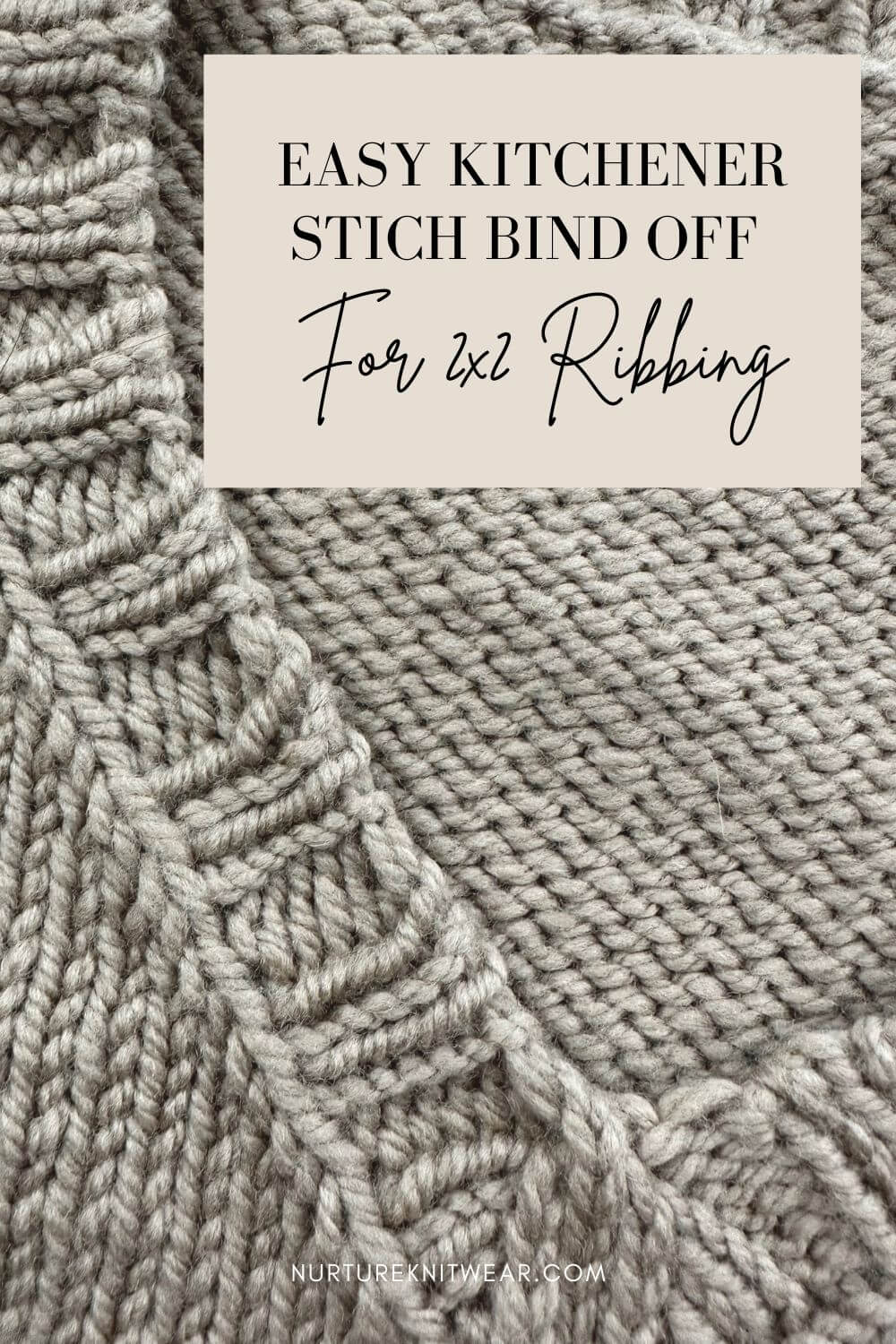 Bind Off Kitchener Stitch: Best Invisible BO for 2x2 Ribbing