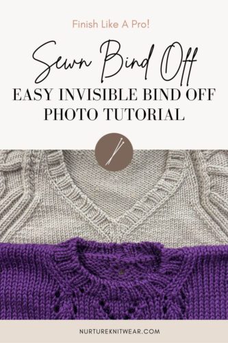 Sewn Bind Off - Easy Invisible BO photo tutorial