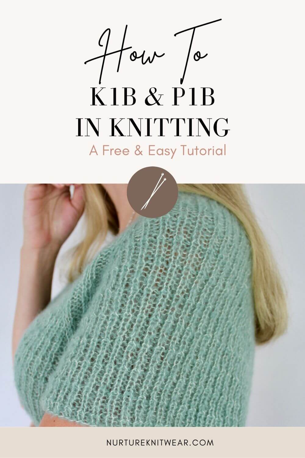 P1b & K1b in Knitting Explained + Easy Photo Tutorial