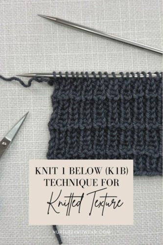 Knit 1 Below for Knitted Texture + P1b