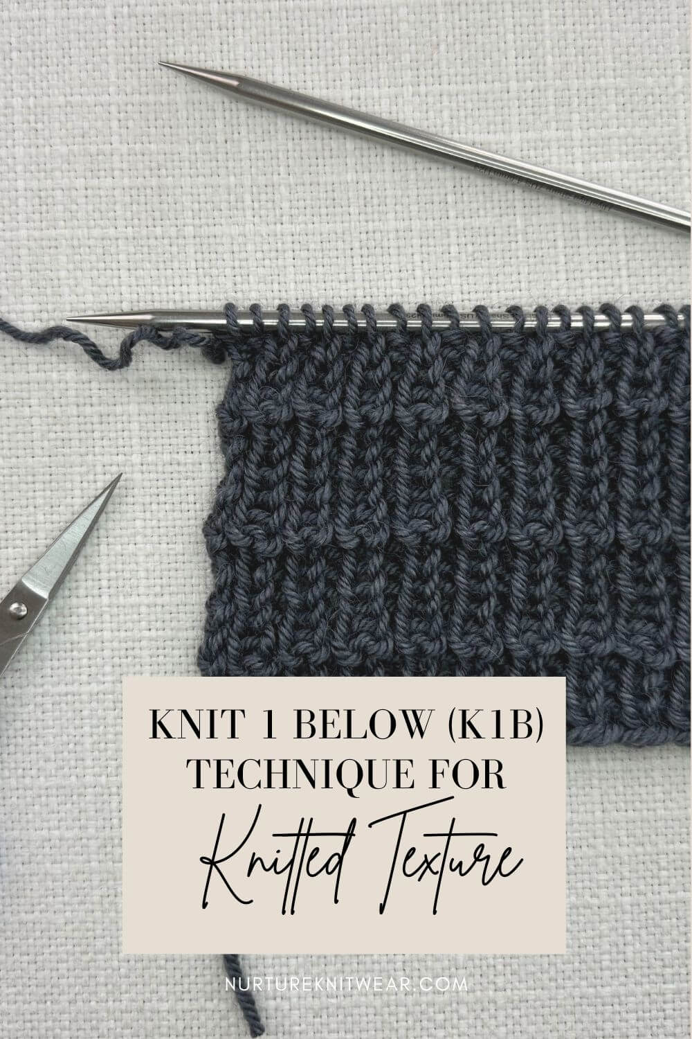 P1b & K1b in Knitting Explained + Easy Photo Tutorial