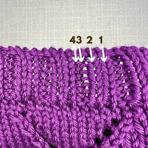 Know which stitches you're working when in a bind off kitchener stitch for 2x2 ribbing.