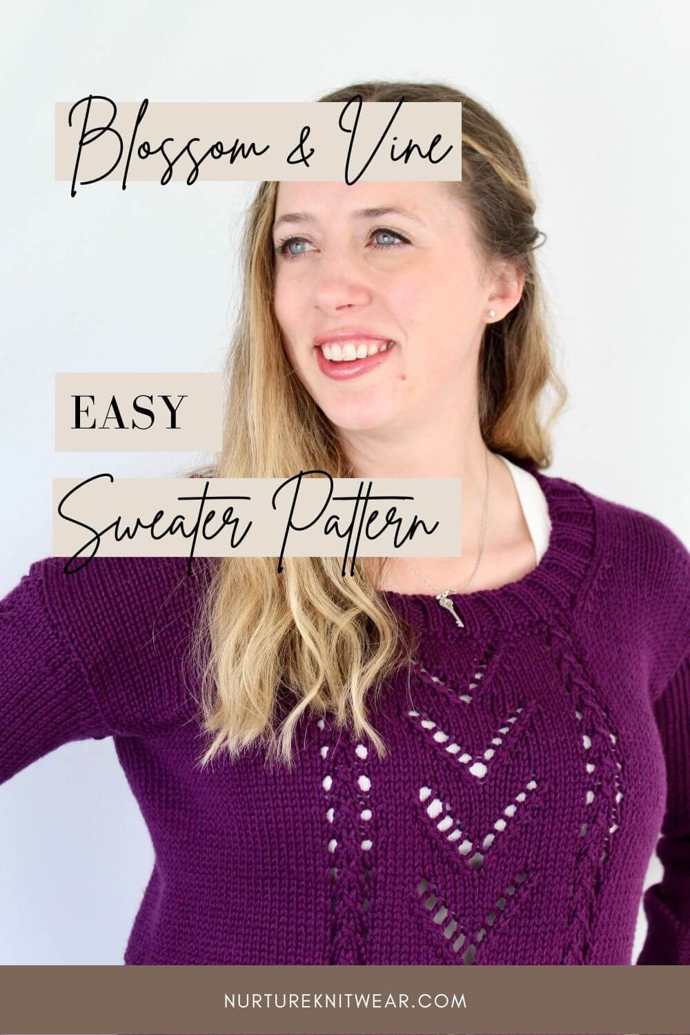 Easy Lace Knitting Pattern for Cherished Mommy & Me Sweaters