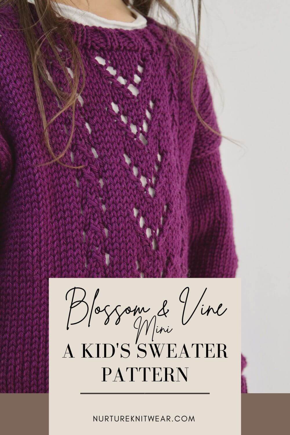 Easy Lace Knitting Pattern for Cherished Mommy & Me Sweaters