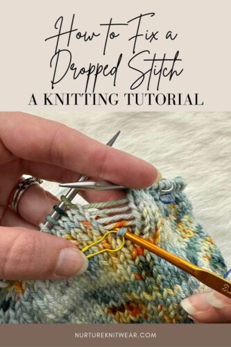 How to Fix a Dropped Stitch - A Knitting Tutorial