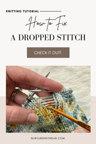 How to Fix a Dropped Stitch - A Knitting Tutorial