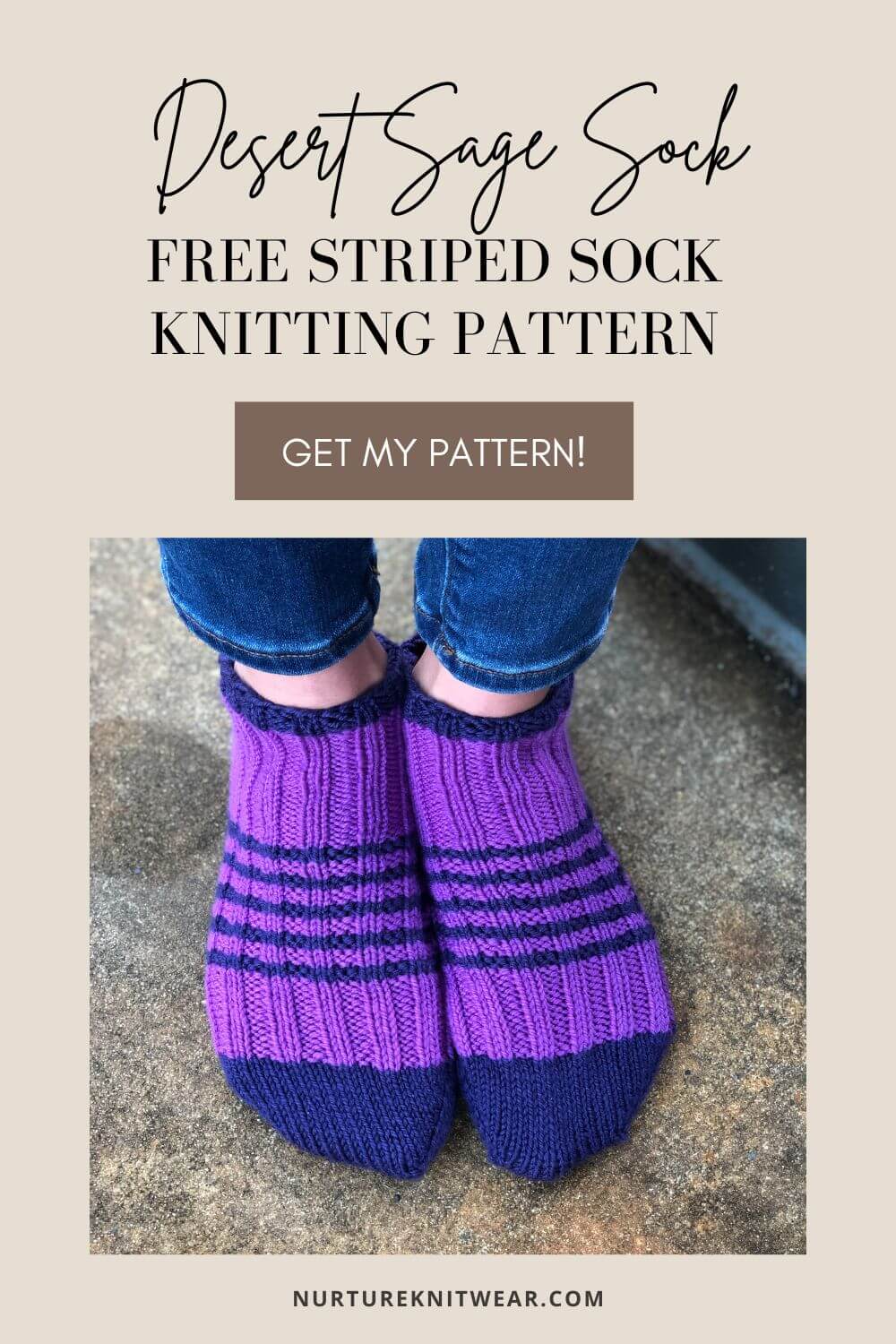 A Quick & Easy Free Sock Knitting Pattern for Beginners