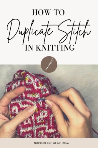 How to Duplicate Stitch In Knitting