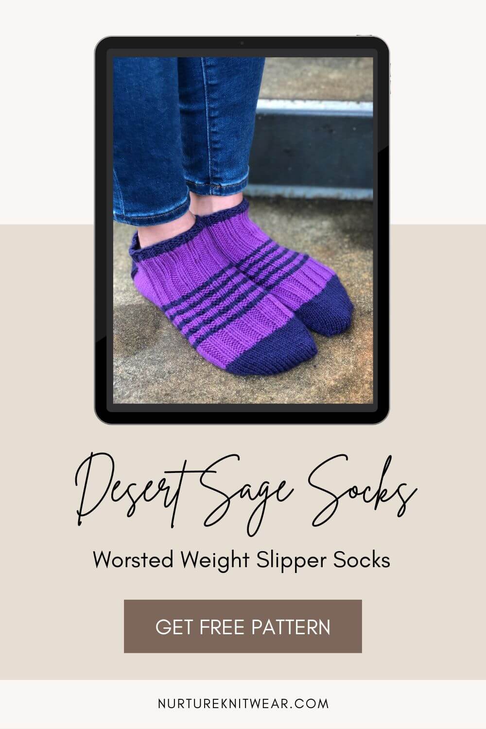 A Quick & Easy Free Sock Knitting Pattern for Beginners