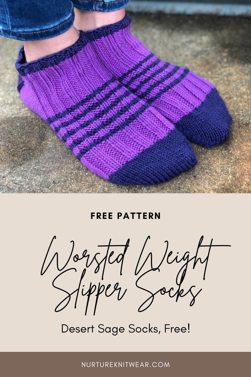 A Quick & Easy Free Sock Knitting Pattern for Beginners