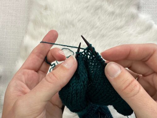 wrap and turn (w&t) on knit side
