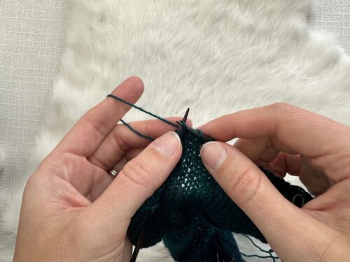 wrap and turn (w&t) on knit side
