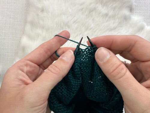 wrap and turn (w&t) on purl side