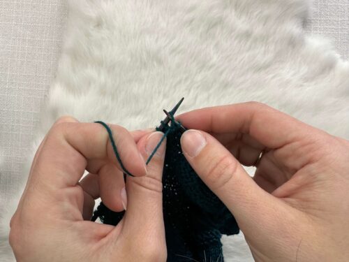 wrap and turn (w&t) on purl side