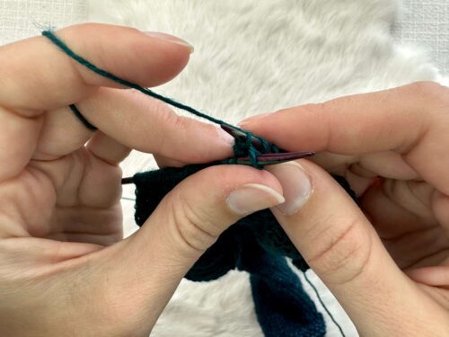 how to knit the purl together with its wrap (purl side)
