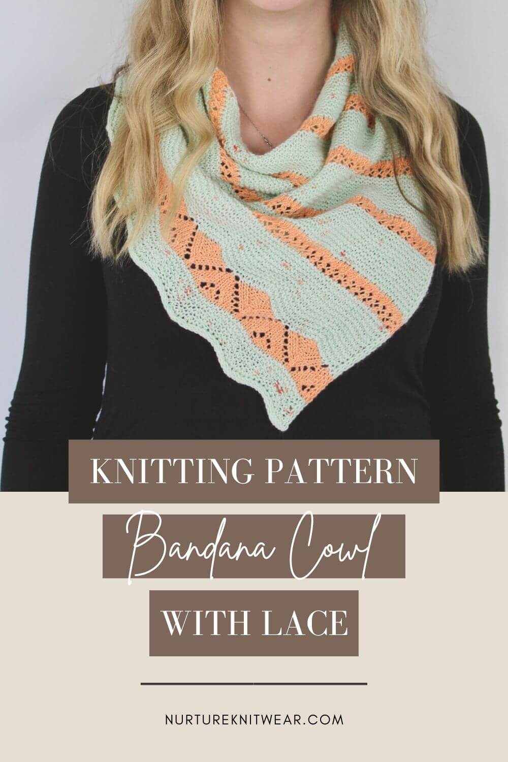Knit in Style With 3 Beautiful Lace Knitting Stitches in 1 Easy Cowl