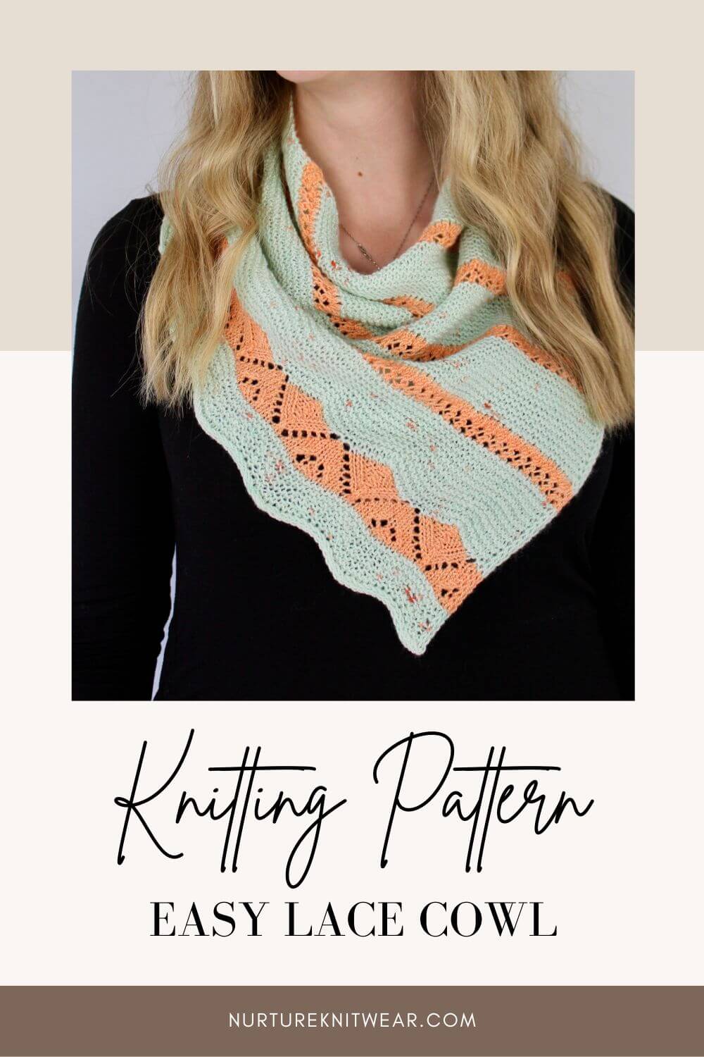Knit in Style With 3 Beautiful Lace Knitting Stitches in 1 Easy Cowl