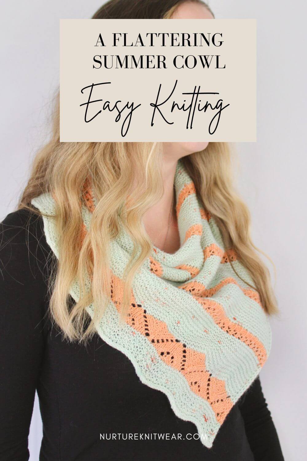 Knit in Style With 3 Beautiful Lace Knitting Stitches in 1 Easy Cowl