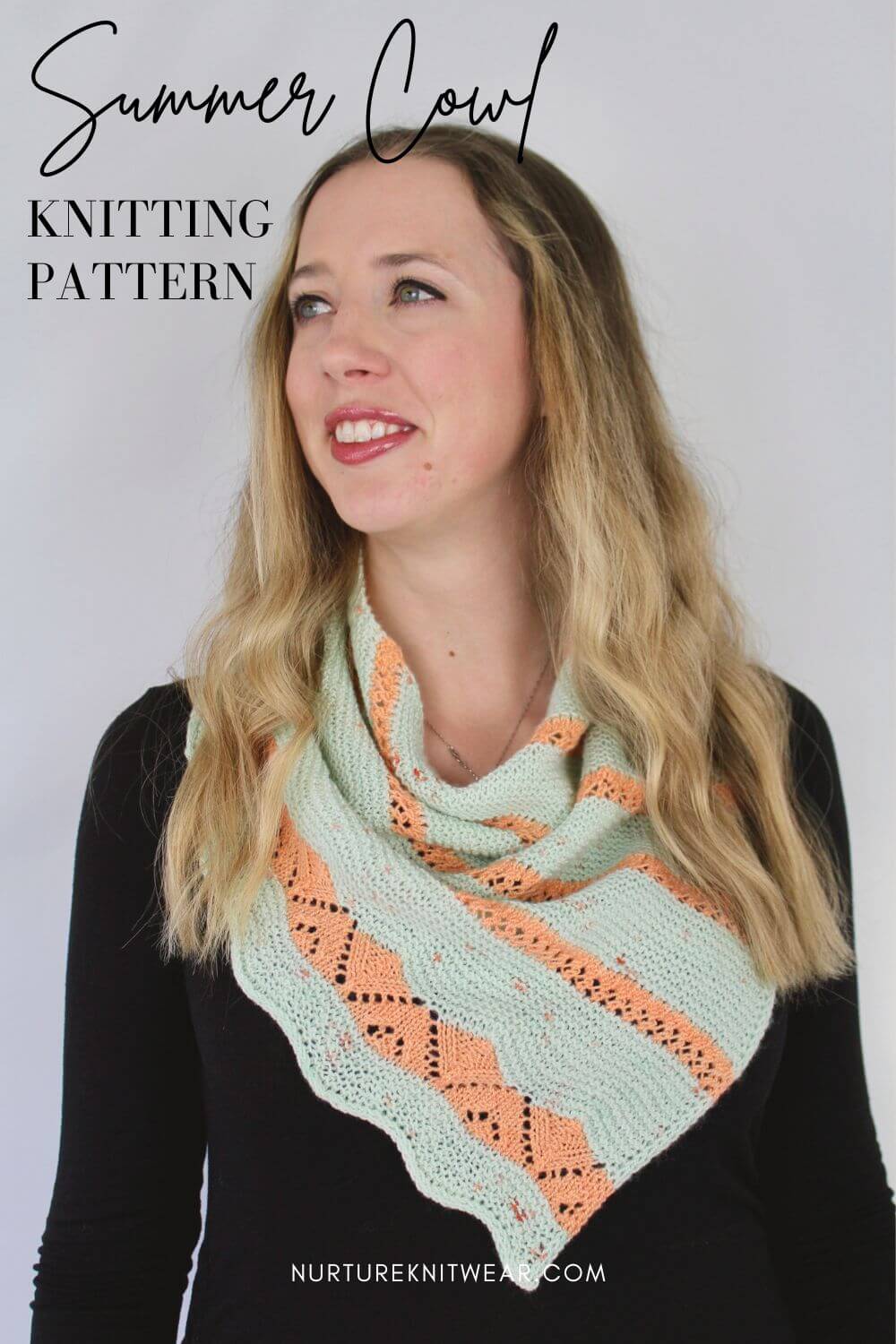 Knit in Style With 3 Beautiful Lace Knitting Stitches in 1 Easy Cowl
