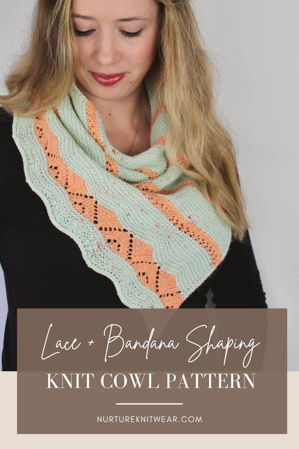 Knit in Style With 3 Beautiful Lace Knitting Stitches in 1 Easy Cowl