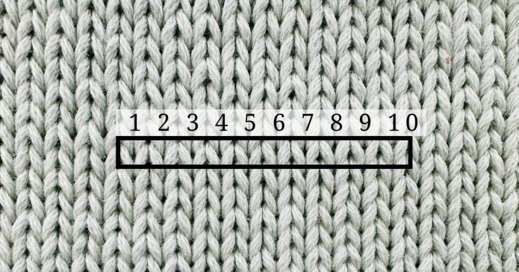 how to count stitches in knitting