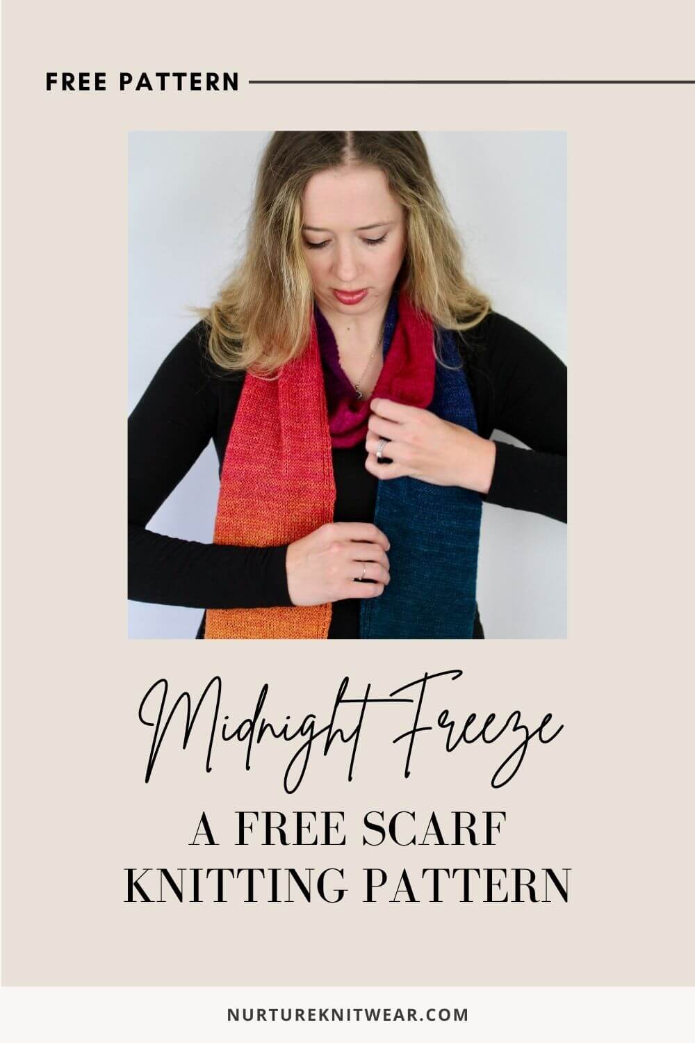 Super Easy Free Scarf Knitting Pattern for Beginners