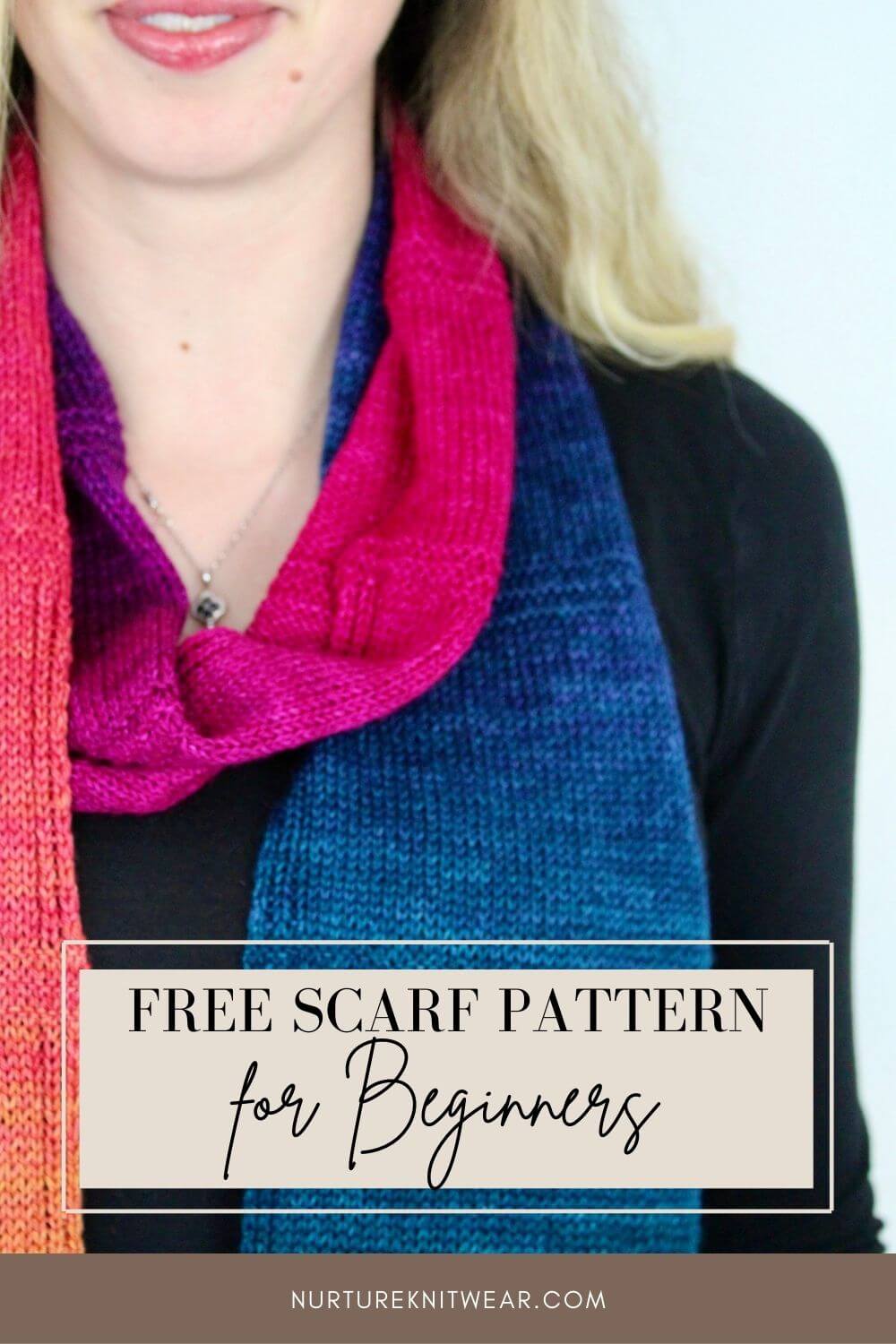 Super Easy Free Scarf Knitting Pattern for Beginners