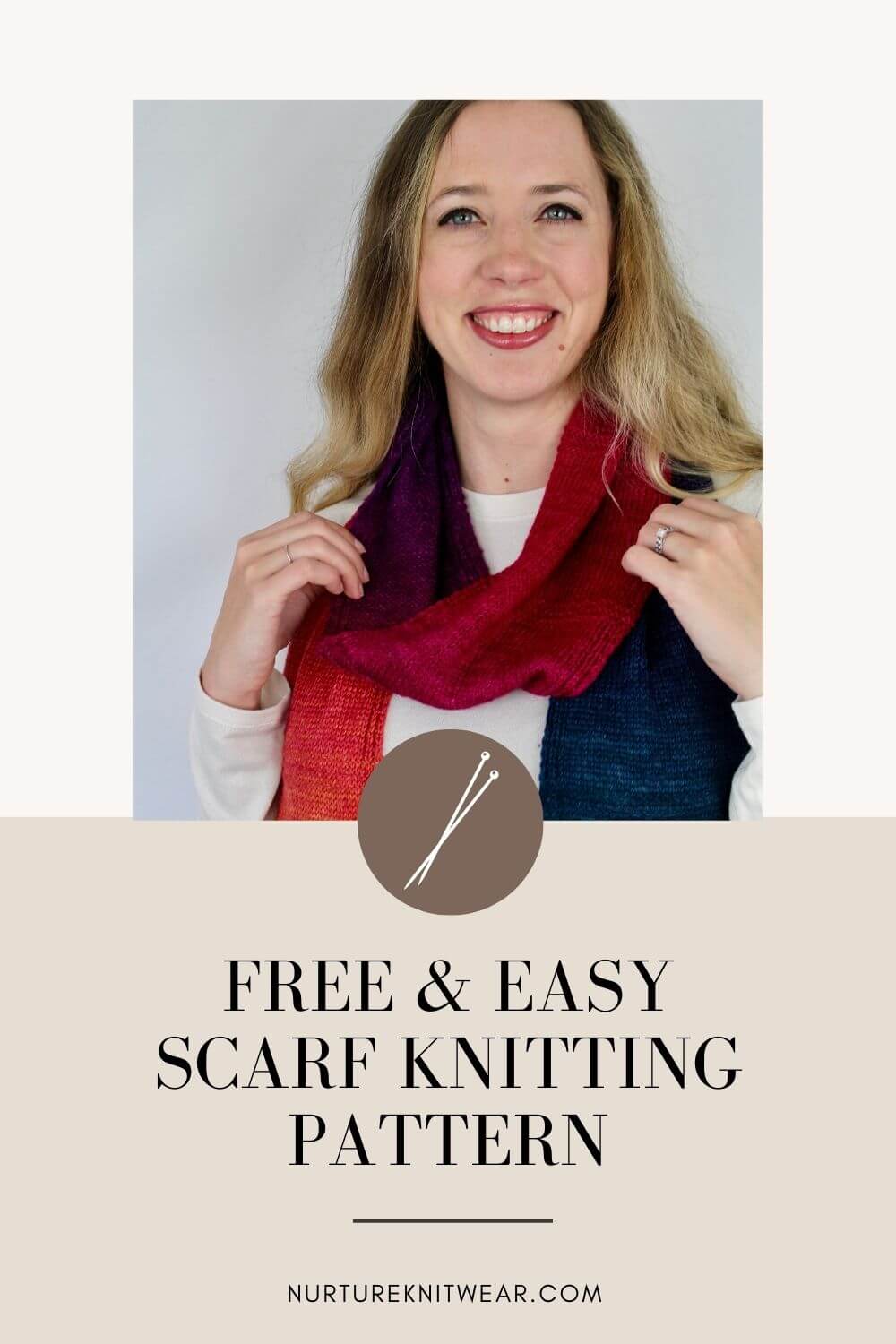 Super Easy Free Scarf Knitting Pattern for Beginners