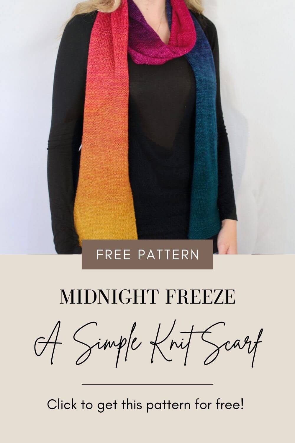 Super Easy Free Scarf Knitting Pattern for Beginners