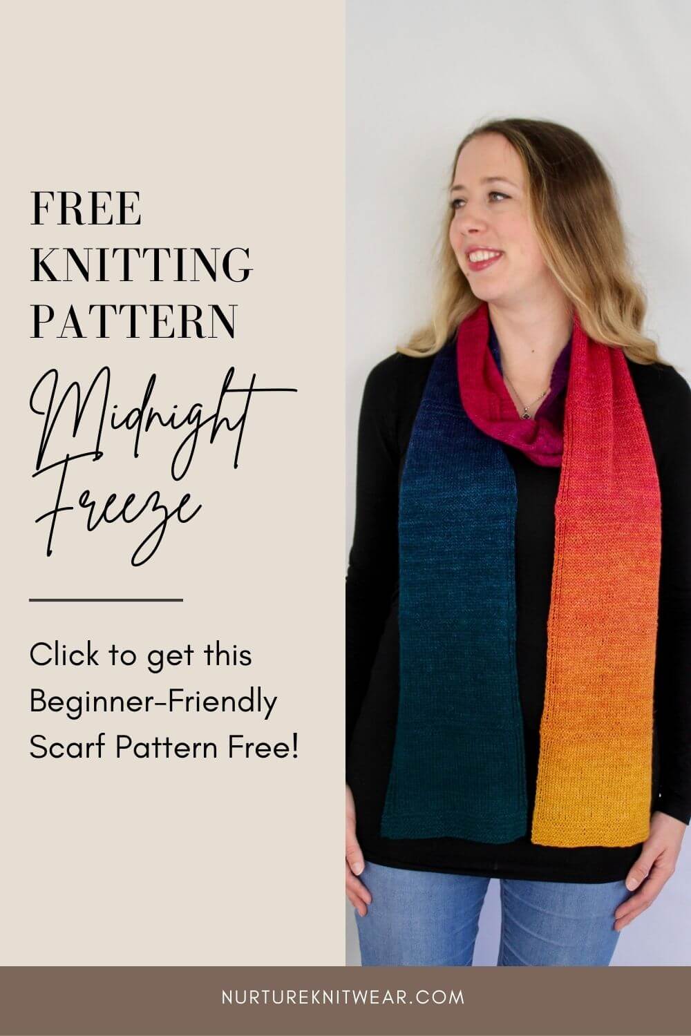 Super Easy Free Scarf Knitting Pattern for Beginners