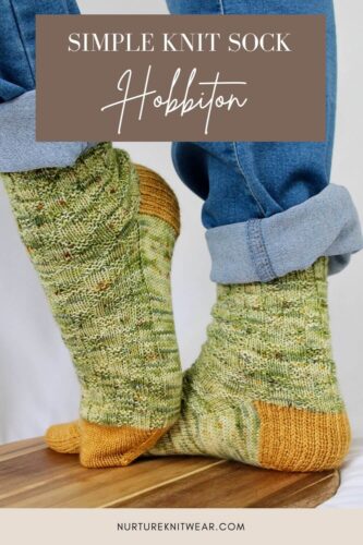 Hobbiton knit sock pattern for beginners