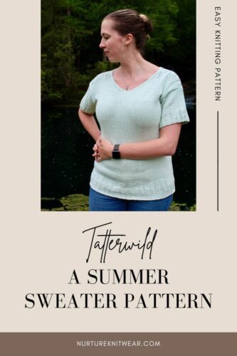 knitting pattern for short sleeve sweater