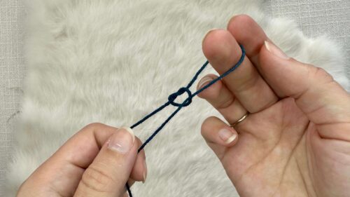 slip knot cast on knitting