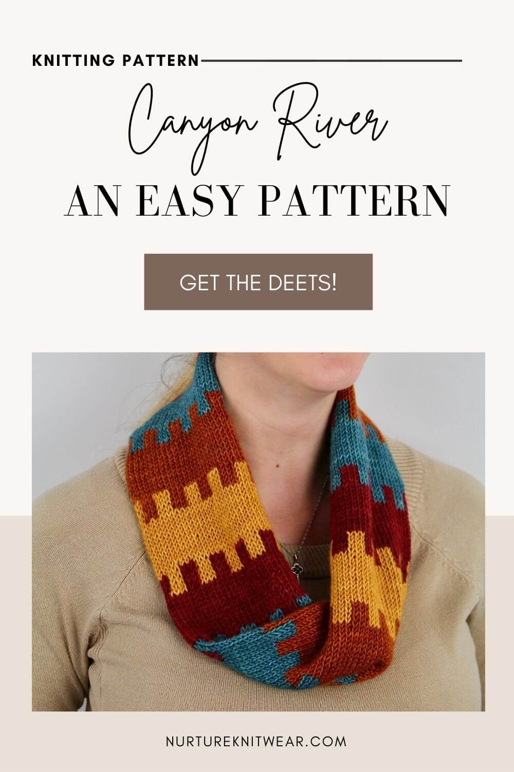 Knitting in Color - An Easy Cowl Knitting Pattern