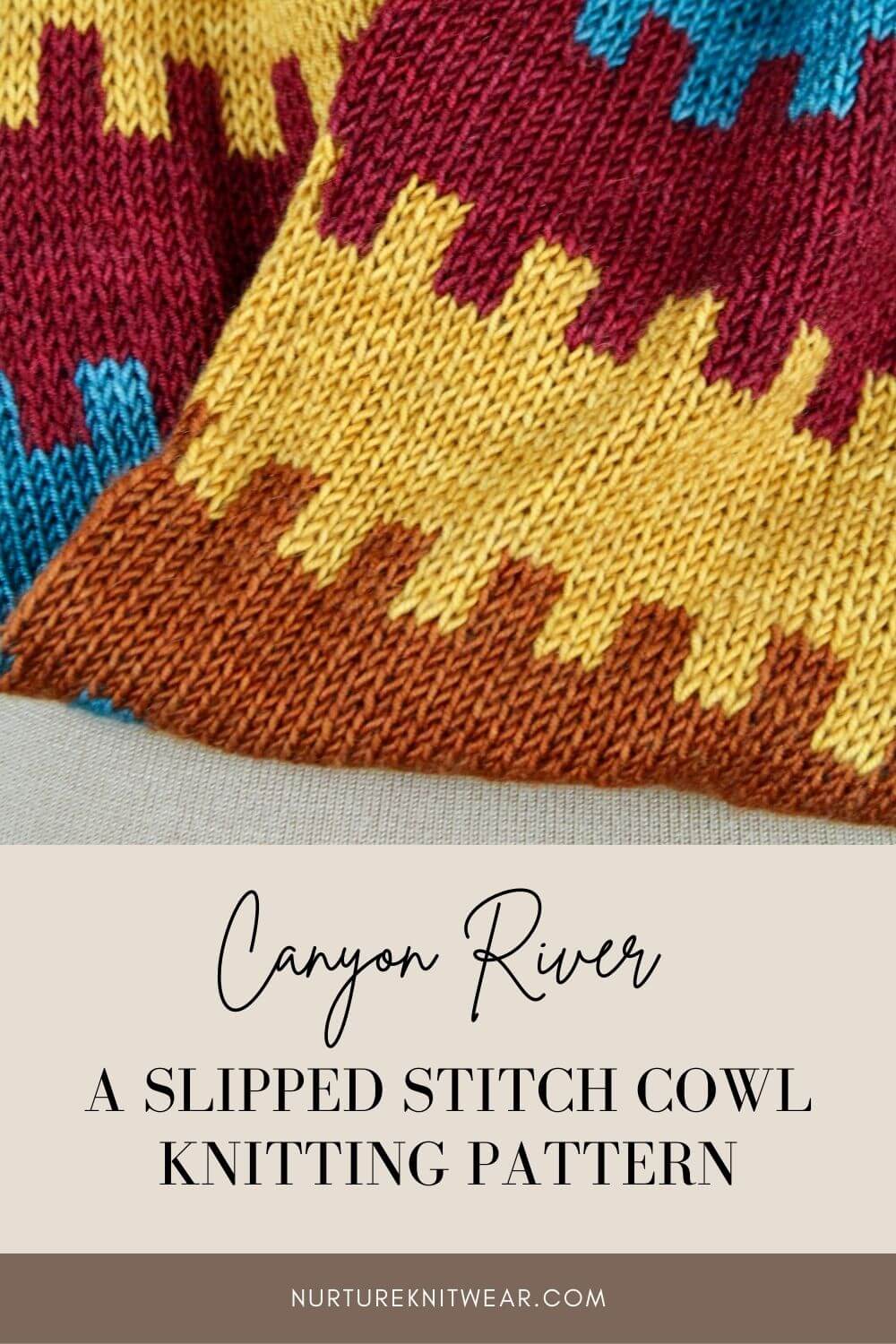Knitting in Color - An Easy Cowl Knitting Pattern