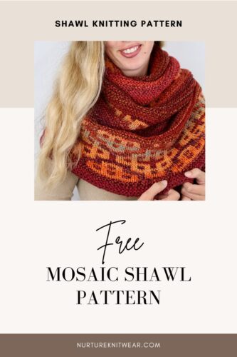 Firebrand: Free Mosaic Shawl Knitting Pattern