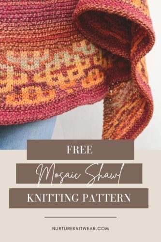 Firebrand: Free Mosaic Shawl Knitting Pattern