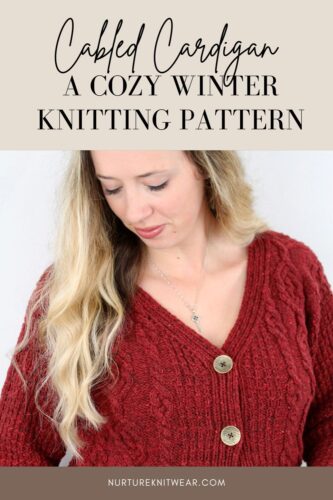 cable cardigan knitting pattern