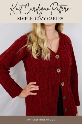 cable cardigan knitting pattern