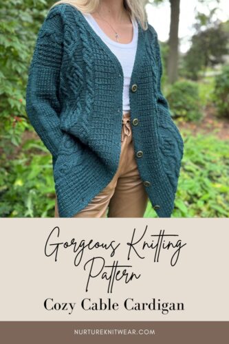 cable cardigan knitting pattern