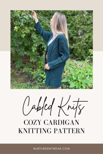 cable cardigan knitting pattern