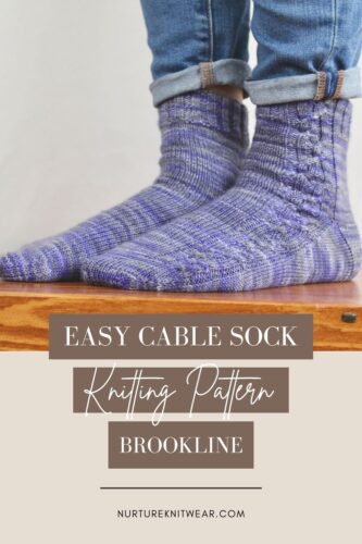 cable socks knitting pattern