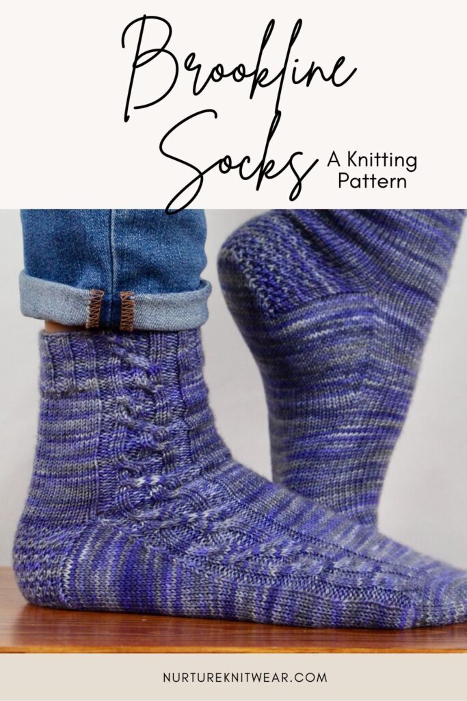 cable socks knitting pattern