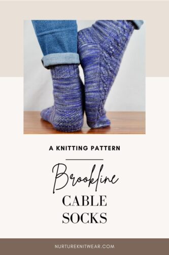 cable socks knitting pattern