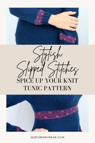 Altas Cove Knit Tunic Pattern with Slipped Stitches