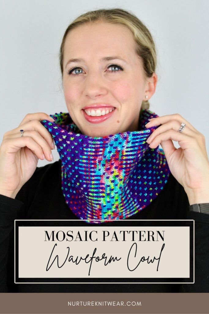 Waveform Cowl - Mosaic Knitting - Slip a Stitch