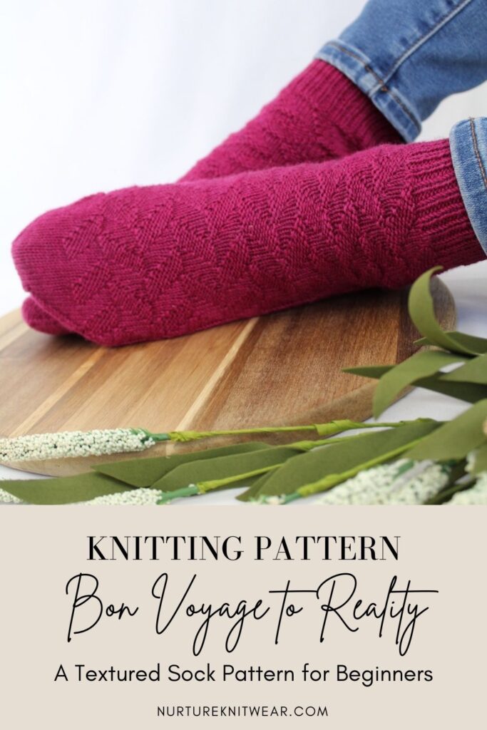 Bon Voyage to Reality. Textured knitting pattern