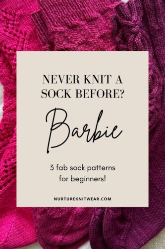 3 Sock Knitting Patterns. Summer of Socks 2024: Barbie