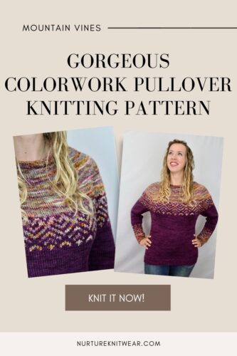 top-down knit sweater pattern